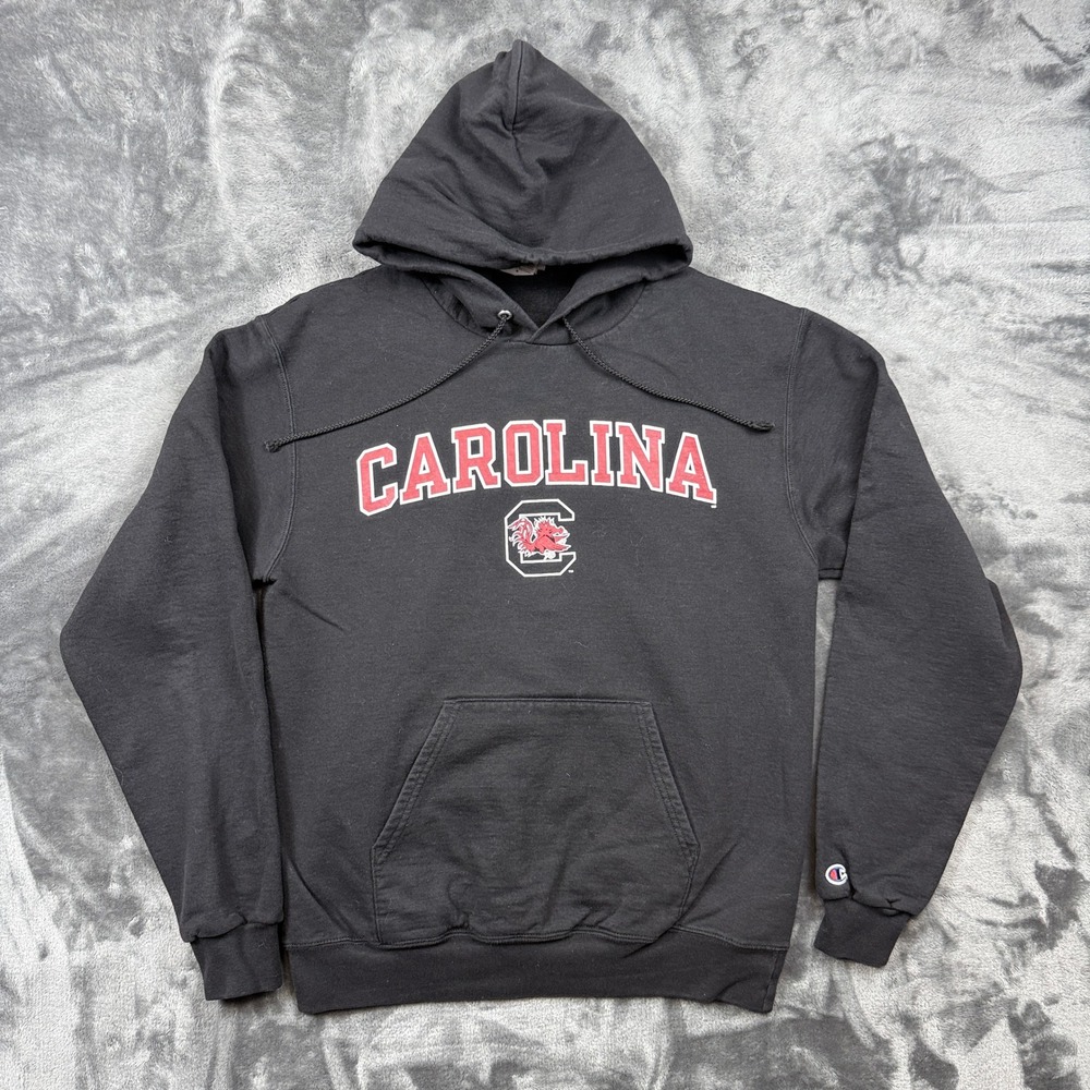 Champion Hoodie Mens Medium Black South Carolina Gamecocks Pullover Graphic Logo